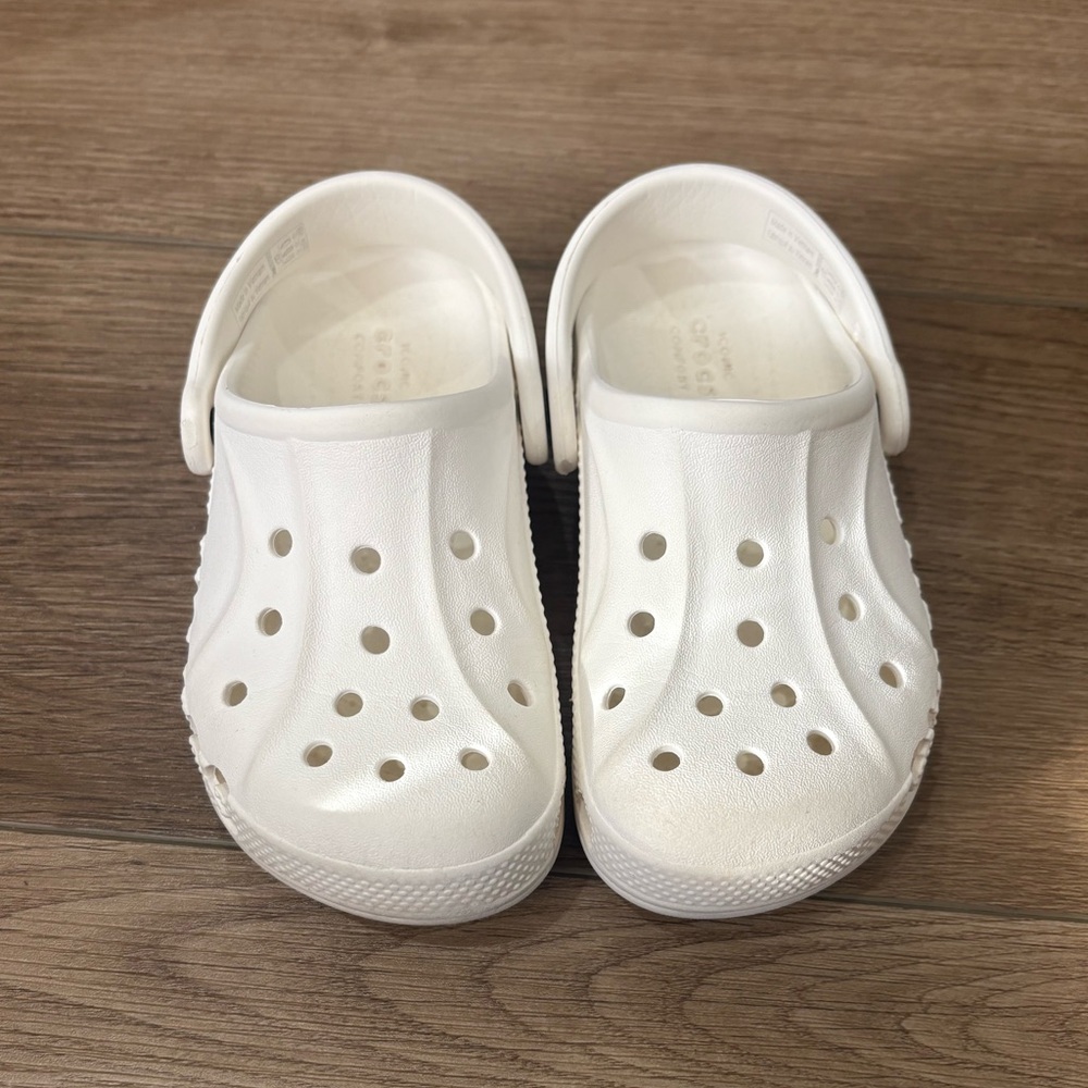 Kids White Crocs